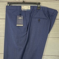 Hart Schaffner Marx 46L New York Fit Unhemmed Navy Blue Suit Pants NWT 125 L848
