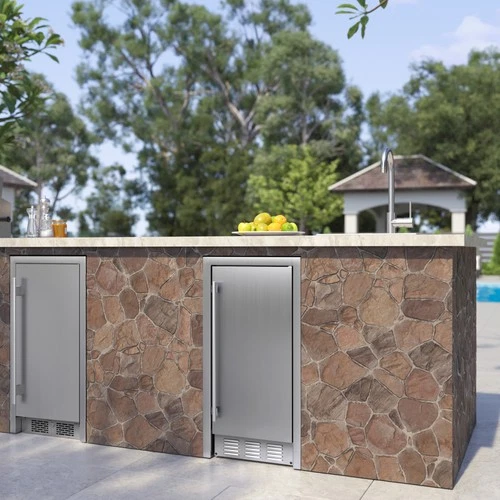 EdgeStar IB250OD 15"W 20 Lbs. Capacity Built-In Ice Maker - Stainless Steel - Picture 4 of 12