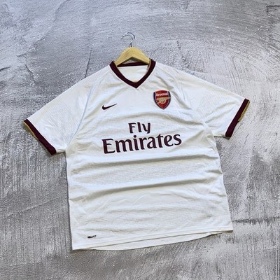超希少 ARSENAL アーセナル NIKE サッカー07/08 アウェイ Ｍ Rare Nike Arsenal 2007 2008 Away Jersey White Size L Fly Emirates