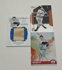 Dom DIMAGGIO Red Sox Flawless Jumbo Bat /25- Flair/ Diamond Kings (3) Card Lot!