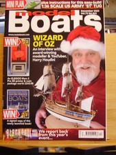 MODEL BOATS MAG DECEMBER 2022 WITH 1:36 SCALE US ARMY ST TUG 45" HARBOUR PLANS