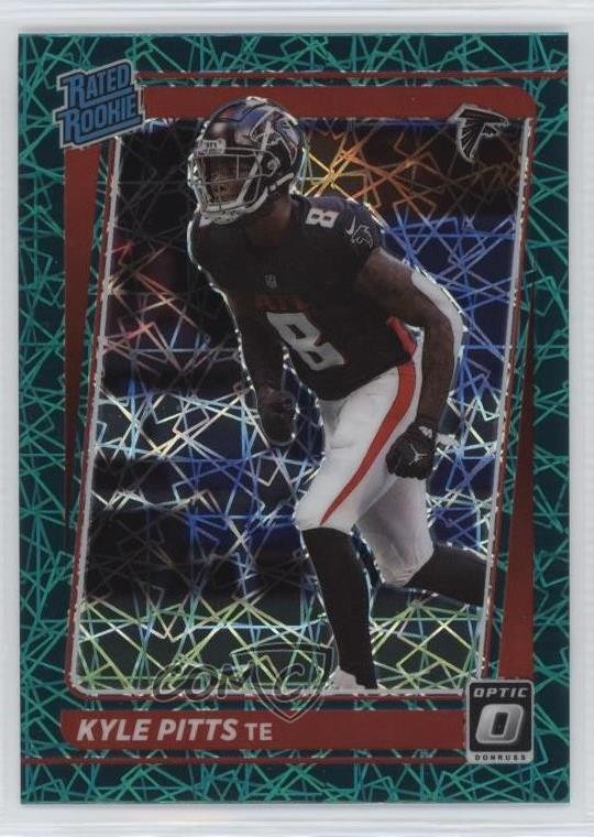 2021 Panini Donruss Optic Rated Rookie Green Velocity Prizm Kyle Pitts #211 17qq