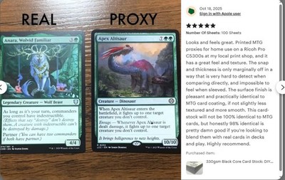 Black Core TCG Cardstock - 300-330gsm - 8.5*11in - DIY Proxies -  Smooth/Blank | eBay