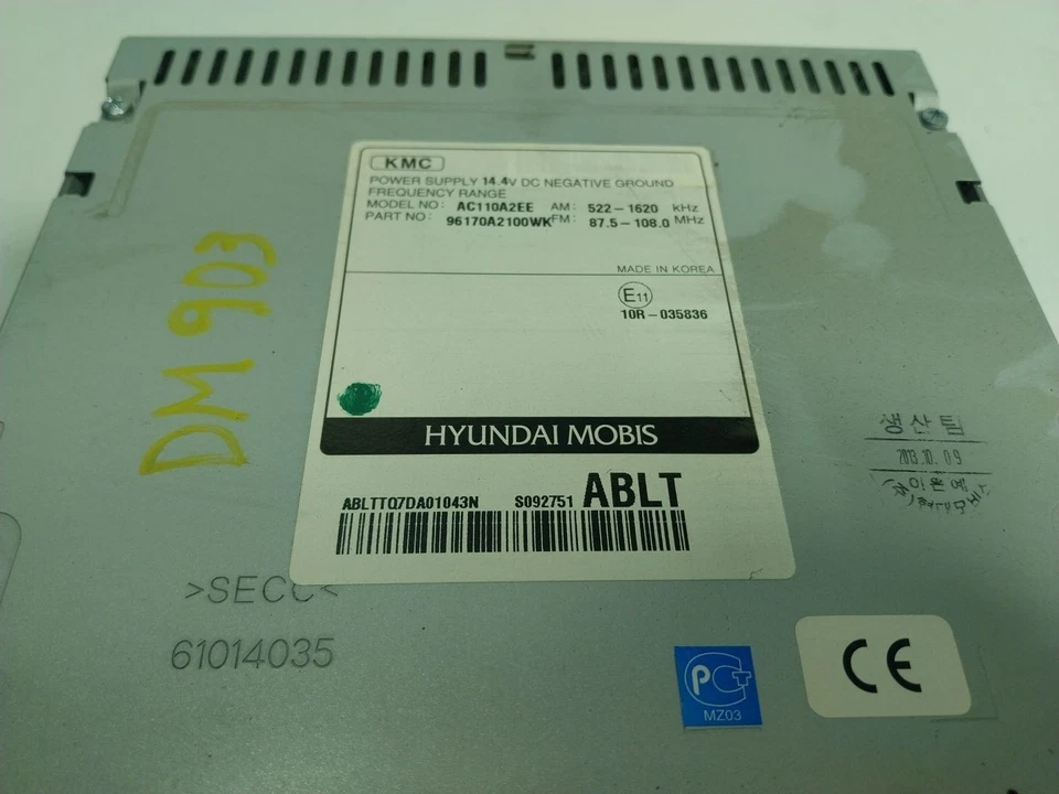 96170A2100WK AUDIOSYSTEM / RADIO-CD / 91170A2100 / 17388450 FÜR KIA PRO CEE´D J - Bild 2 von 4