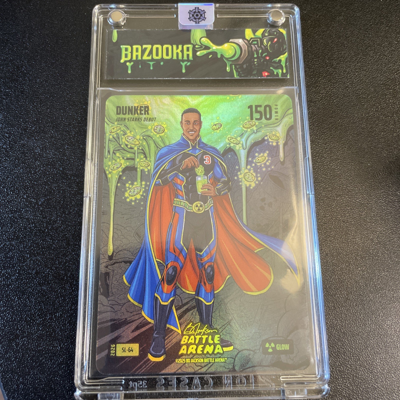 2026 Bo Jackson Battle Arena John Starks Debut “DUNKER” Slime Glow SL-64 SSP