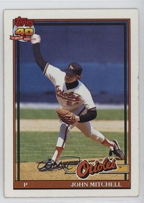 1991 Topps John Mitchell #708 1h8p