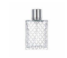 100ml 3.4Oz Clear Glass Spray Bottles Empty Square Perfume Fine Mist Atomizer...