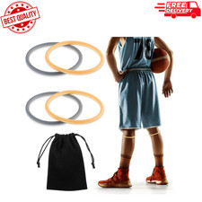 4Pcs Patella Bands Basketball, Silicone Fine Knee Bands for Knee Pain, Elastic P