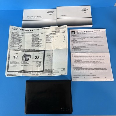 2006 Chevrolet Equinox Owners Manuel Case Warranty Options OEM Set