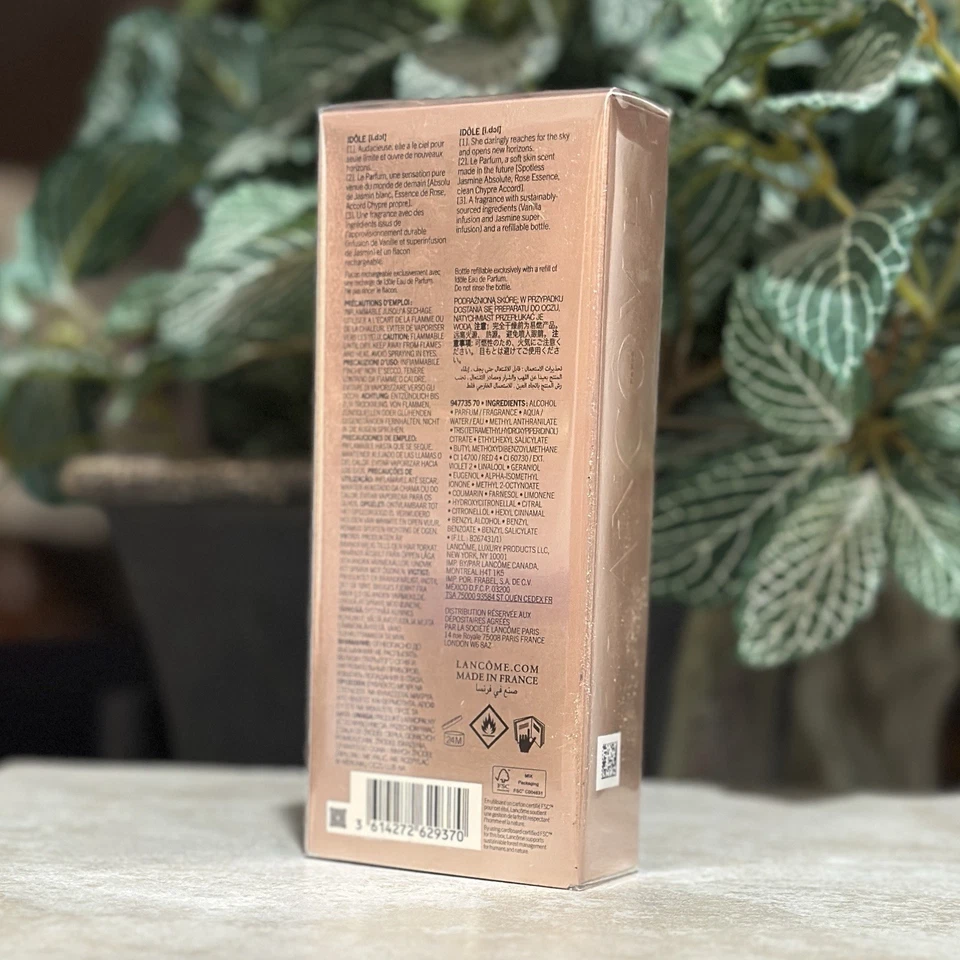 Lancome IDOLE L’eau De Parfum Spray Recargable Recargable Nuevo Sellado 1.7 Fl Oz Foto 3 de 4