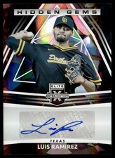 2022 Elite Extra Edition Hidden Gems Signatures Black Luis Ramirez Auto Texas