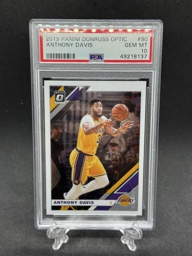 ANTHONY DAVIS 2019-20 PANINI DONRUSS OPTIC SILVER HOLO #90 PSA 10