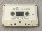 LARRY BIRD rare CASSETTE TAPE OF HIGH SCHOOL GAME jersey worn basketball CELTICS