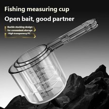 Fishing Baits Measuring Cups Multiple Size For Stable Baits Mixing & Portability