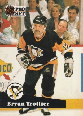 Pro Set 1990 NHL Card Pittsburgh Penguins #192 Bryan Trottier 
