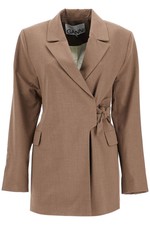 Ganni Double-breasted Blazer With