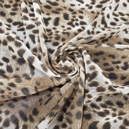 Safari Chic – Cheetah Print 4-Way Stretch Sheer Mesh Spandex Fabric - Picture 6 of 9