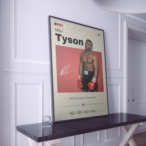 Mike Tyson Poster, Box Legend Print fan gift, Tyson print, Sport Home Decor - Picture 5 of 10