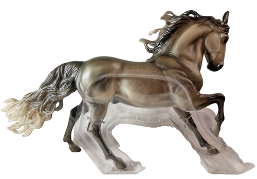 BreyerFest 2019 711343 Hero's Welcome Surprise mate gris oscuro moteado andaluz - Imagen 8 de 19