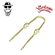 Vintage Lowrider 20" Double Square TWISTED CAGE Fender Brace Gold Bicycle.