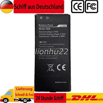 B26 Neu Akku für Caterpillar Cat B26 Mobile Phone Smartphone Batterie Batteria 