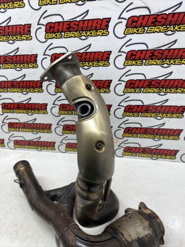 ♻️ Aprilia Caponord 1200 Abs 2013 - 2017 Rear Exhaust Header Down Pipe Manifold - Picture 3 of 19