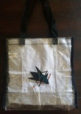 Vtg San Jose Sharks clear Sharks bags Hockey Member exclusive item