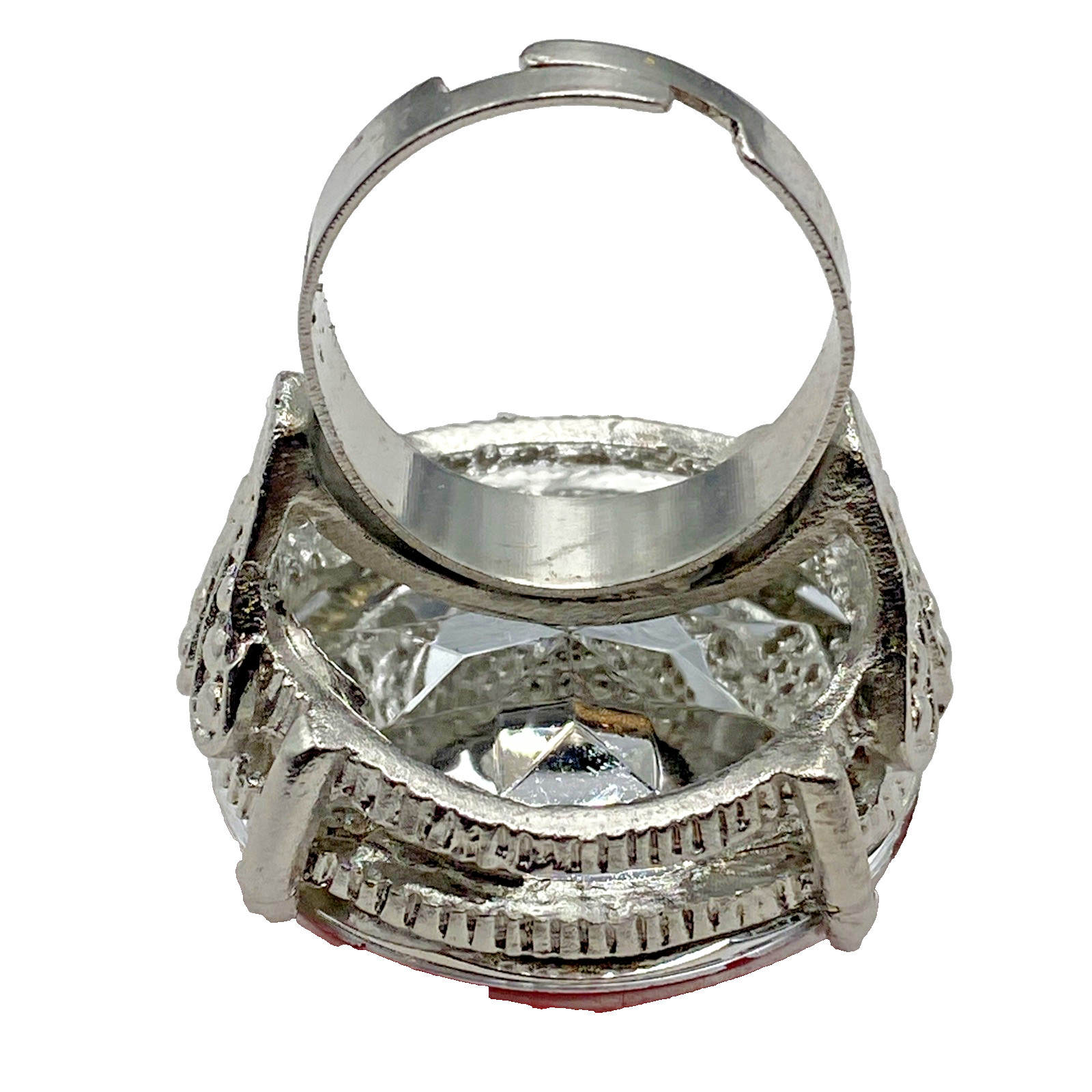 Lab Created 27mm plastic ruby adjust TOY ring 7.5… - image 14