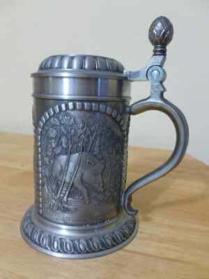 Domex German Pewter lidded Stein