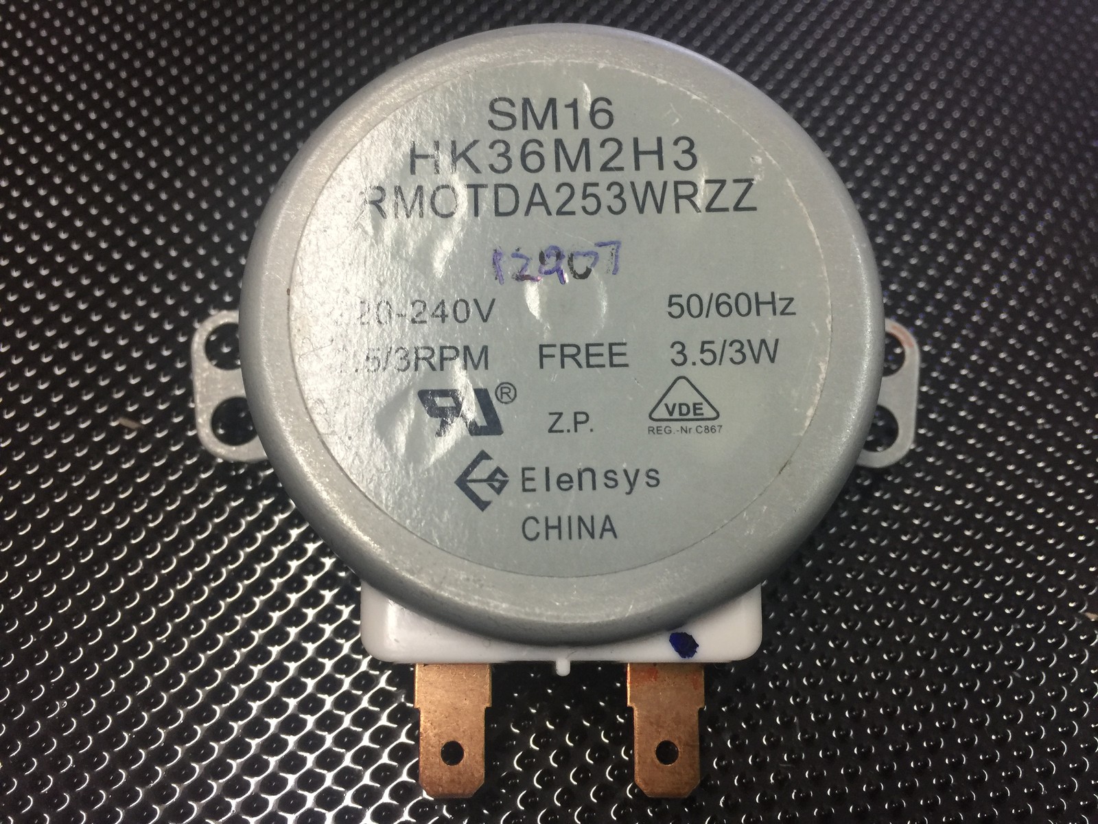 SHARP MICROWAVE TURNTABLE MOTOR SM16 HK36M2H3 RMOTDA253WRZZ R230H eBay