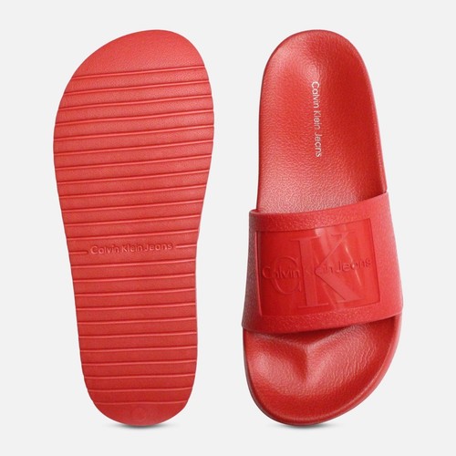 Dark Red Jelly Calvin Klein Sandals Christie Slider | eBay
