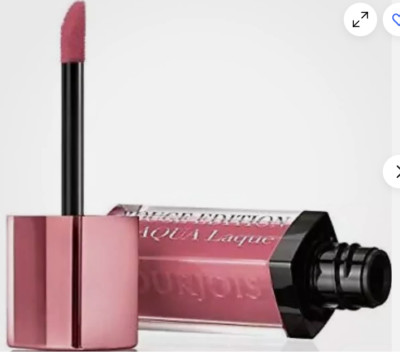 3 BOURJOIS PARIS/ROUGE EDITION AQUA LAQUE LIP GLOSS 02 ROSE ON ROCKS 0.2 OZ