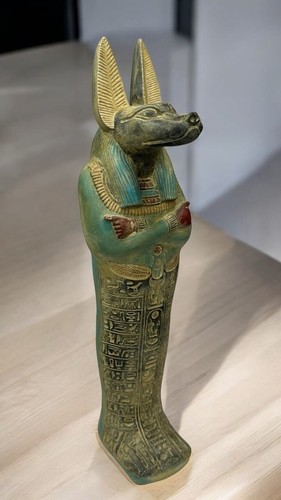 ANTIGÜEDADES FARAÓNICAS EGIPCIAS ANTIGUAS DE ESTATUA FARAÓNICA ANTIGUA DE DIOS ANUBIS - Imagen 3 de 8