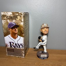 Tampa Bay Rays Alex Cobb Military Appreciation Bobble Head Baseball MLB