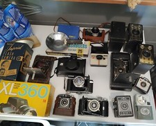 Lot of Antique and Vintage Cameras 1909-1977 - Kodaks, Polariods, Franka Werke