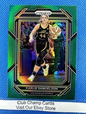 2023 #66 Karlie Samuelson WNBA Panini Prizm Basketball Green Prizm Sparks