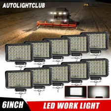 6inch Flood Beam Led Work Light Offroad Reverse Tractor Excavator Forklift Truck