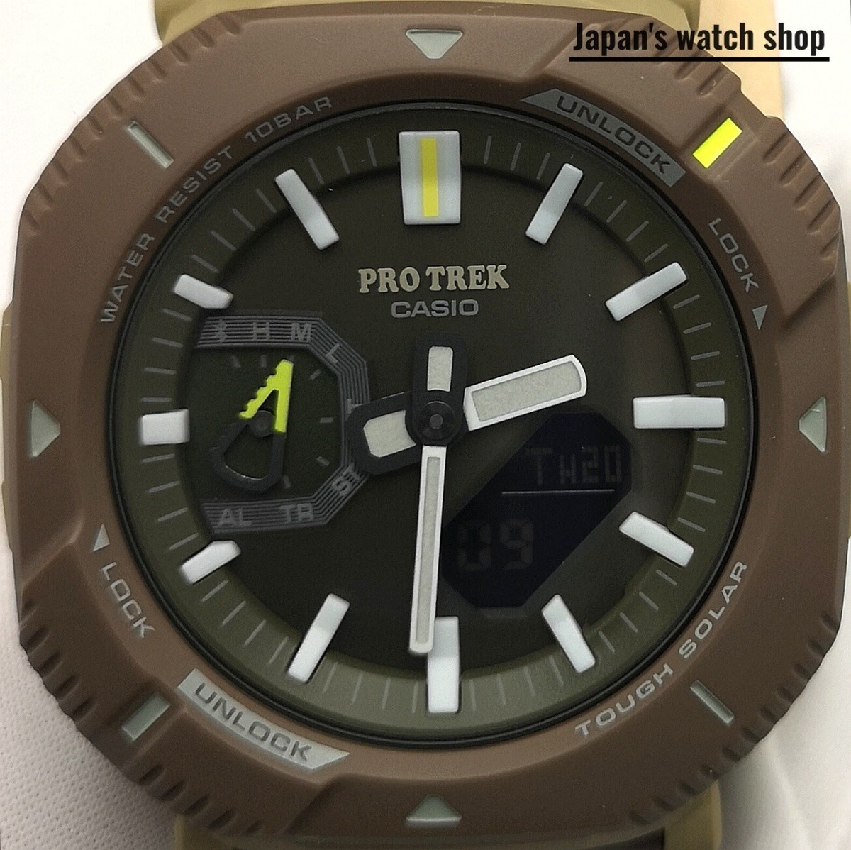 CASIO PRO TREK PRJ-B001B-5JF Green Hiker Line Men's Watch New in