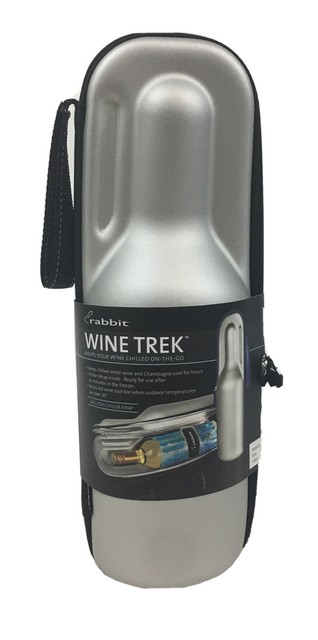 rabbit wine trek portable bottle cooler