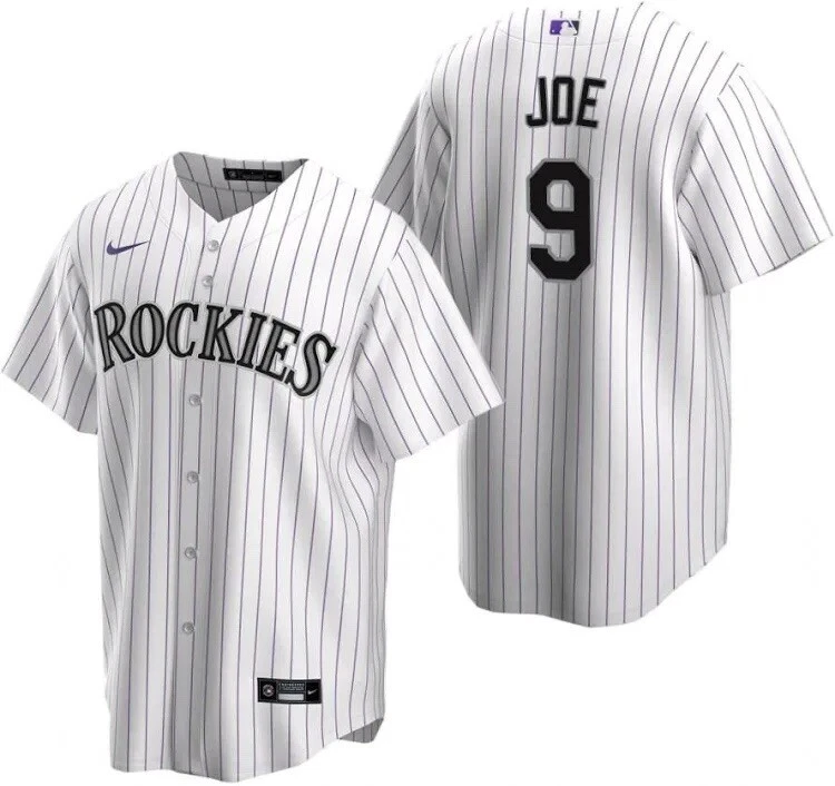 Nike MLB Official Replica Home Jersey Colorado Rockies White