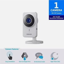 Samsung SNH-1011N SmartCam WiFi Network Home Security Camera W/ Power Cord, Used