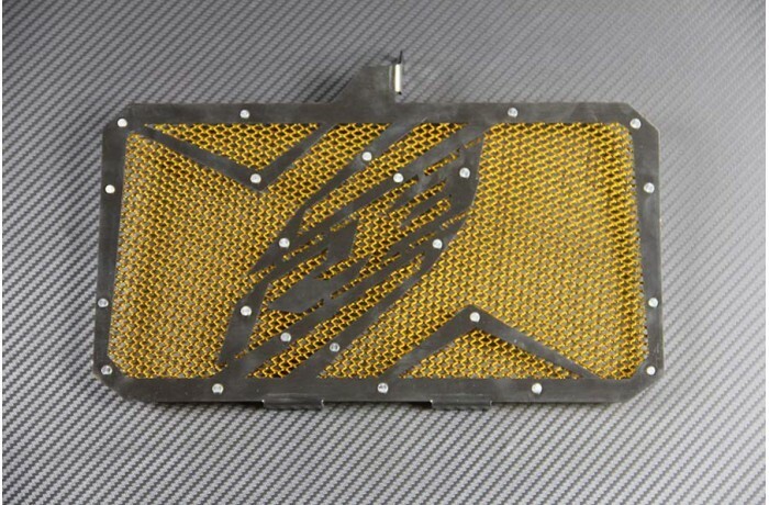 Grille de protection radiateur or en alu premium pour Yamaha YZF R3 2016