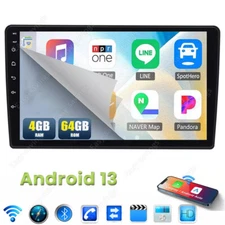10" Android 13 Double 2Din Car Stereo CarPlay GPS Navi WiFi BT RDS 4+64GB Radio