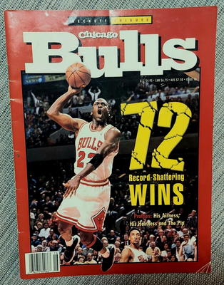 1996 Chicago Bulls Basketball Michael Jordan 72 Wins Beckett