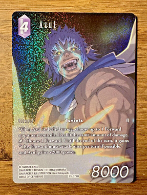 Final Fantasy TCG Opus 23 Hidden Trials Azul 23-077H *FULL ART FOIL* Hero