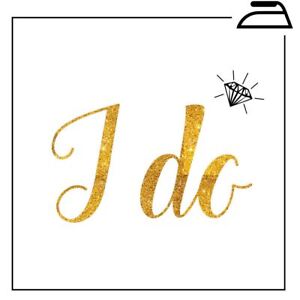 I Do Crew Bride To Be Iron On T Shirt Transfer Vinyl Tribe Gold