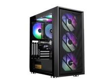 SAMA Gaming Case Tempered Glass Window Mid Tower Case ATX/M-ATX/ITX