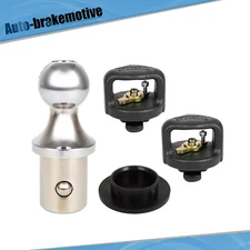 2-5/16 in Gooseneck Ball & Safety Chain Anchor Kit For Chevrolet GMC Ford 30137