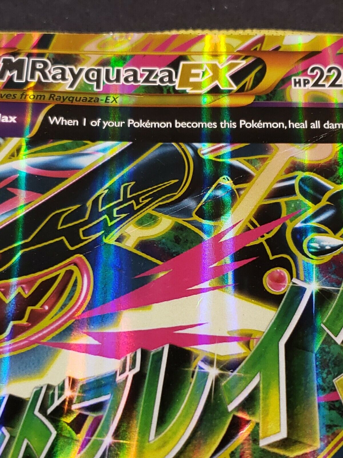 Pokemon Card Mega M Rayquaza EX = 98/98 =Full Art Holo =XY: Ancient Origins  2015 Values - MAVIN