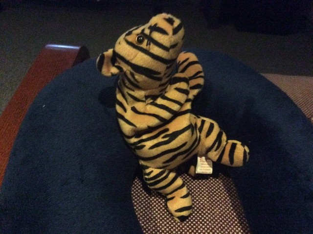 stripes ty beanie baby